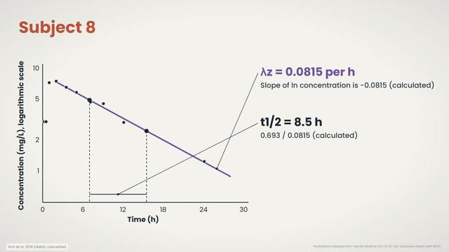 Theophylline: AUC and half-life