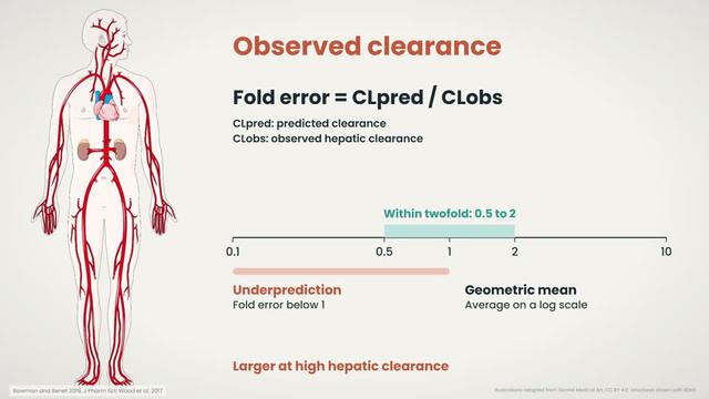The well-stirred model and observed clearance
